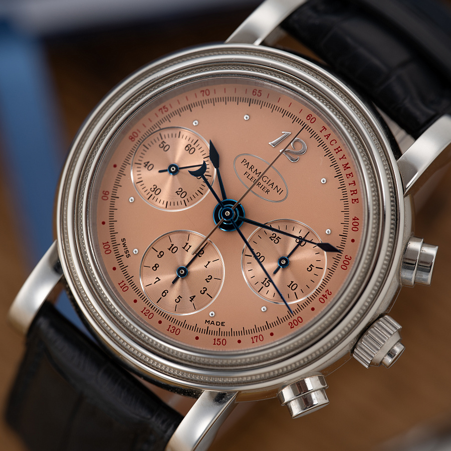 Toric Rattrapante in White Gold with Salmon Dial