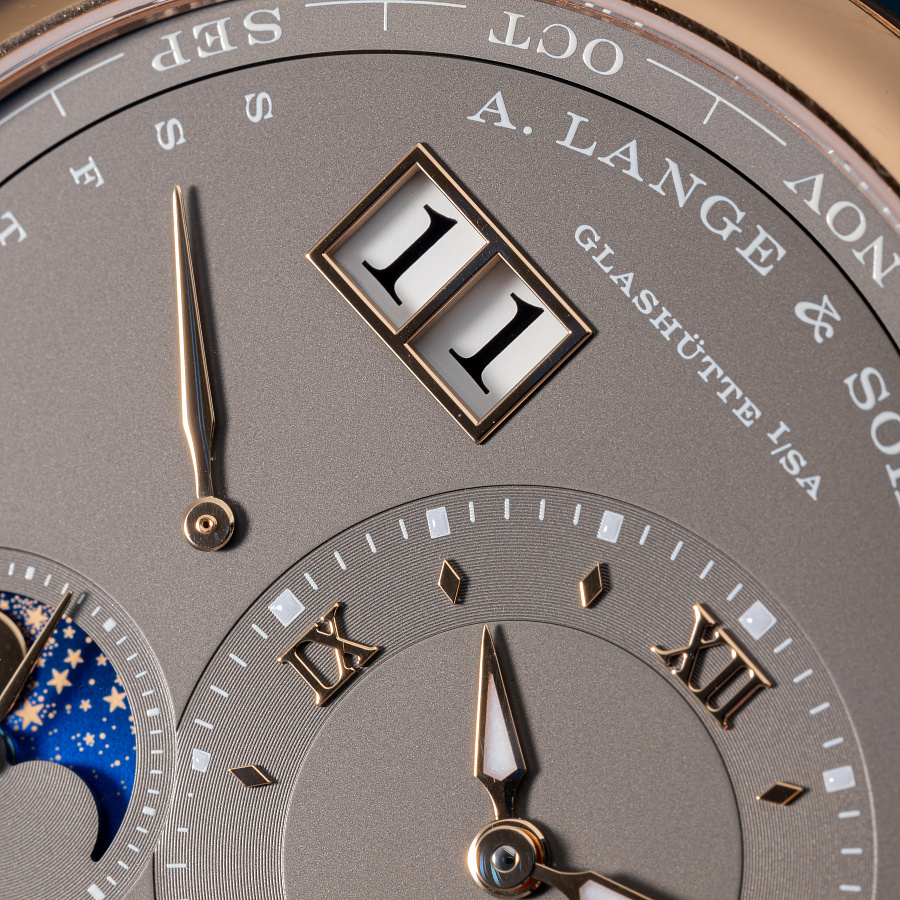 Lange 1 Perpetual Calendar in Rose Gold with Grey Dial