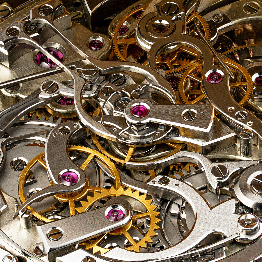 Grande & Petite Sonnerie with Minute Repeater and Rattrapante Lepine Pocket Watch in Yellow Gold
