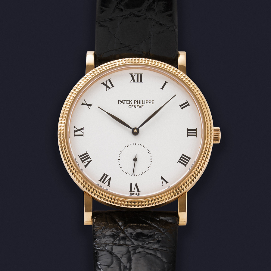 Calatrava with "Clous de Paris" in Rosegold