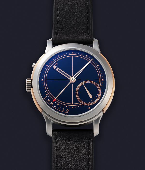 2 Time-Day Intrepido ARTedition in Rose Gold and Titanium with Onyx Dial