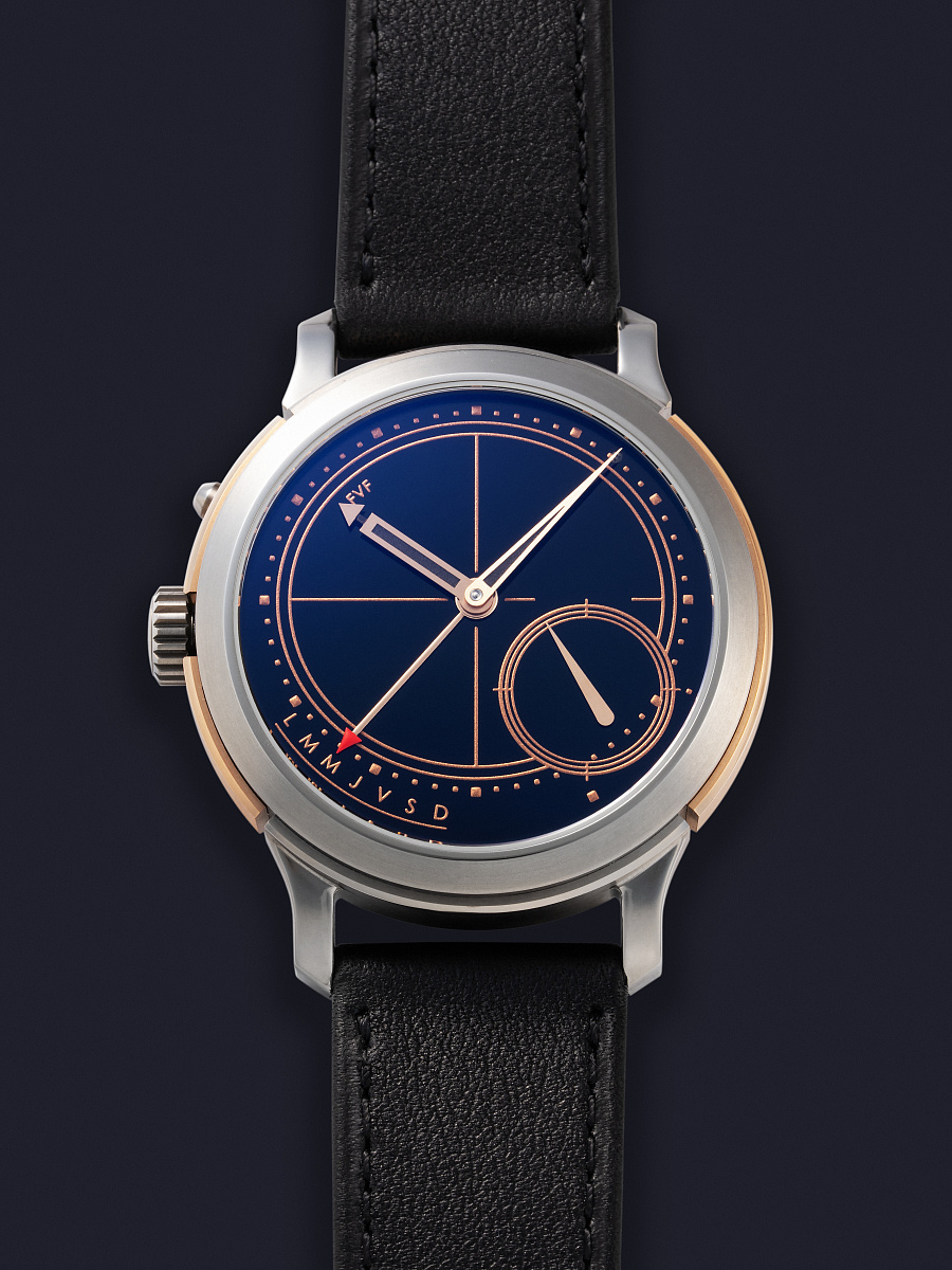 2 Time-Day ARTedition in Rose Gold and Titanium with Onyx Dial